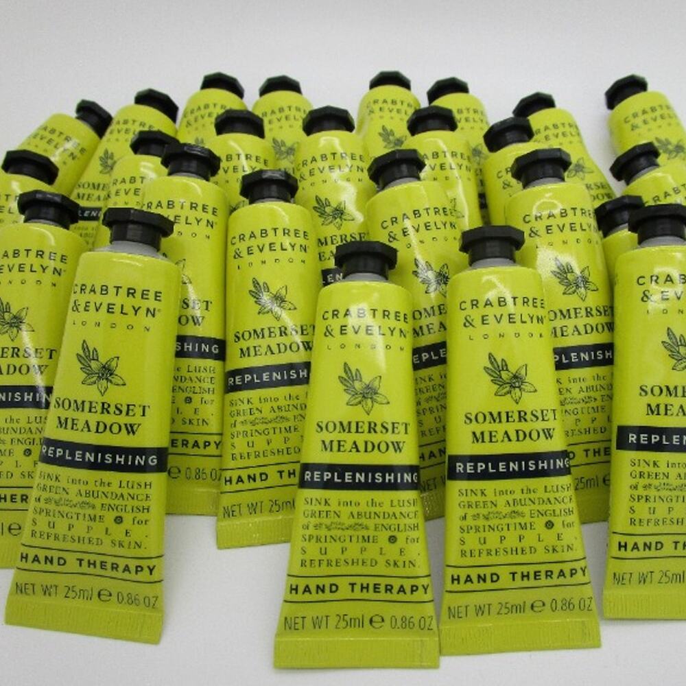 Original Crabtree & Evelyn SOMERSET MEADOW Replenishing Hand Therapy Lot of 25